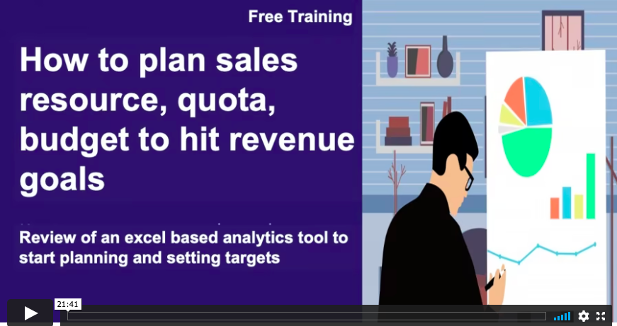 Sales planning reourse tool