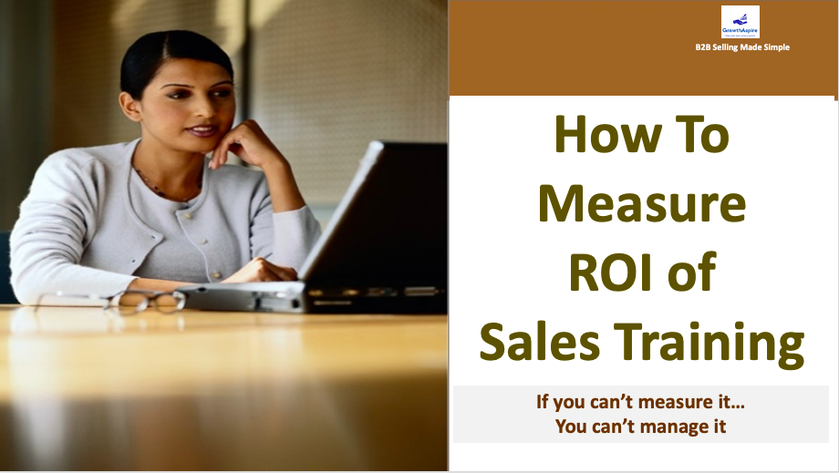 Measuring ROI of sales training