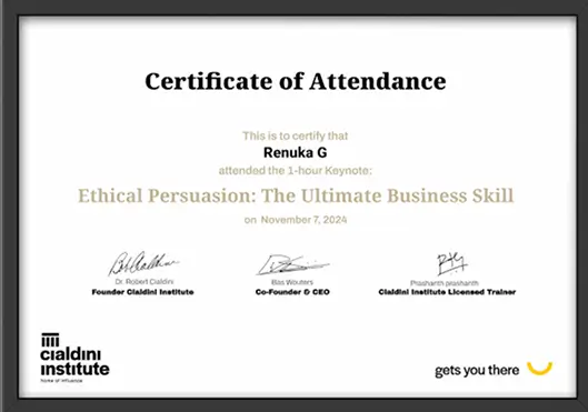 Certificate of Attendance